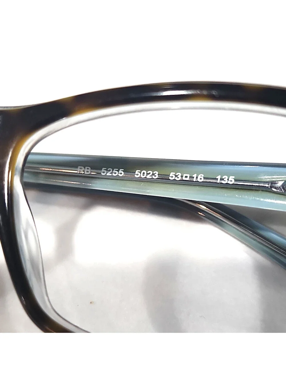 Ray Ban RB5255 5023 Tortoise Blue Full Rim Eyeglasses Frame 53-16 135